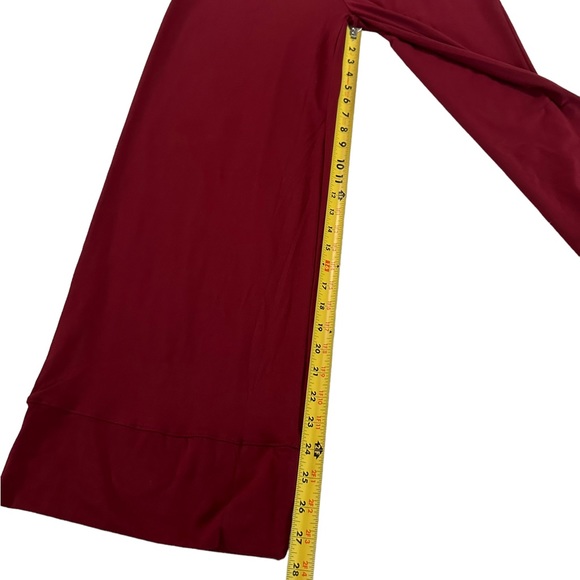 Keep Beauty Red Burgundy Drawstrings Wide Leg Pants Size XL - Picture 10 of 15